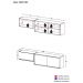 Kit 2 Armários de Cozinha Aéreos 3 Portas Veneza Multimóveis MP2153 Branco/Dourado