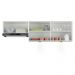 Kit 2 Armários de Cozinha Aéreos 3 Portas com Leds Veneza Multimóveis MP2146 Branco/Dourado