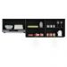 Kit 2 Armários de Cozinha Aéreos 3 Portas com Leds Veneza Multimóveis MP2146 Preto/Dourado