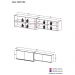 Kit 2 Armários de Cozinha Aéreos 4 Portas Veneza Multimóveis MP2150 Branco