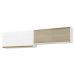 Kit 2 Armários de Cozinha Aéreos 4 Portas Veneza Multimóveis MP2150 Branco/Dourado
