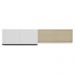 Kit 2 Armários de Cozinha Aéreos 4 Portas Veneza Multimóveis MP2150 Branco/Preto