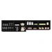 Kit 2 Armários de Cozinha Aéreos 4 Portas Veneza Multimóveis MP2150 Preto/Dourado