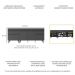Kit 2 Balcões Gabinete Pia 150 cm e Cooktop 70 cm Veneza Multimóveis MP2073.895 Preto