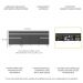 Kit 2 Balcões Gabinete Pia 150 cm e Cooktop 70 cm Veneza Multimóveis MP2073.898 Preto