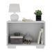 Kit 2 Mesas de Cabeceira 2 Portas e Pés Multimóveis MP4139 Branco