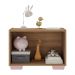 Kit 2 Mesas de Cabeceira 2 Portas e Pés Multimóveis MP4139 Rustic/Rosa