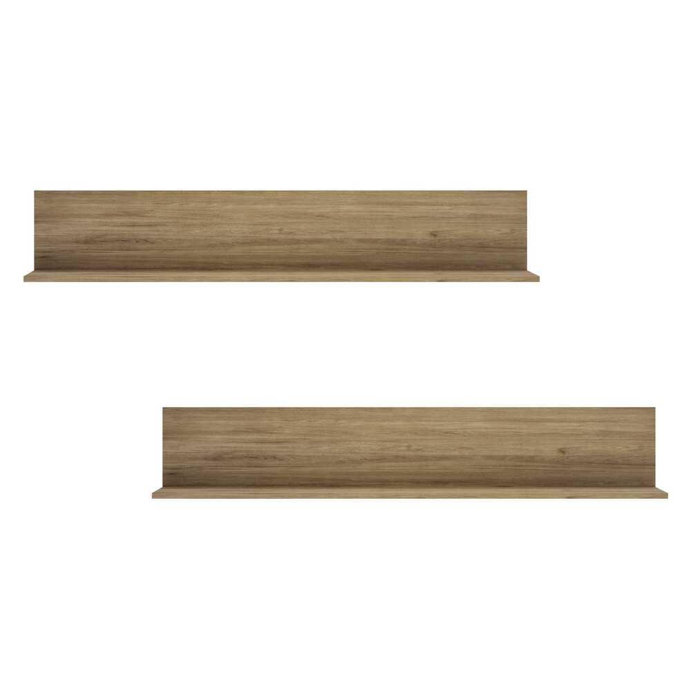 Kit 2 Prateleiras Nichos Decorativos 175 cm Multimóveis Rustic