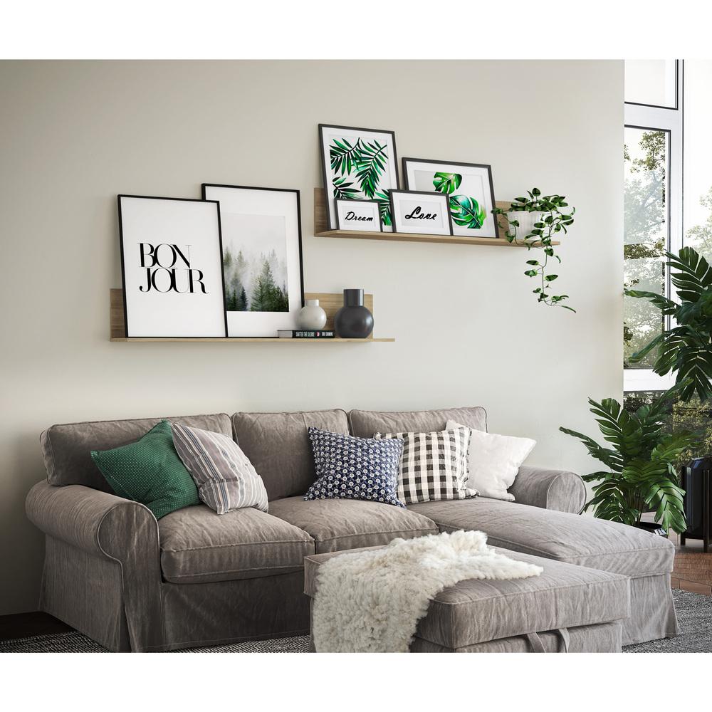 Kit 2 Prateleiras Nichos Decorativos 175 cm Multimóveis Rustic