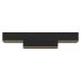 Kit 3 Armários de Cozinha Aéreos 4 Portas Veneza Multimóveis MP2151 Preto/Dourado