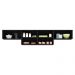 Kit 3 Armários de Cozinha Aéreos 4 Portas Veneza Multimóveis MP2151 Preto/Dourado