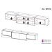 Kit 3 Armários de Cozinha Aéreos 4 Portas Veneza Multimóveis MP2152 Branco
