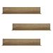Kit 3 Prateleiras Nichos Decorativos 175 cm Multimóveis Rustic