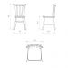 Kit 6 Cadeiras de Jantar Madeira Maciça Multimóveis CR50120 Branco/Natural