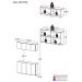 Kit Aparador Buffet com Armário Aéreo 4 Portas Cantinho do Café Multimóveis MP1074 Branco