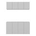 Kit Aparador Buffet com Armário Aéreo 4 Portas Cantinho do Café Multimóveis MP1074 Branco