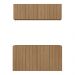 Kit Aparador Buffet com Armário Aéreo 4 Portas Cantinho do Café Multimóveis MP1074 Rustic