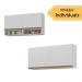 Kit Armário Cozinha Aéreo 105cm com Aéreo 120cm Veneza Multimóveis MP2292 Branco/Dourado