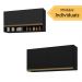 Kit Armário Cozinha Aéreo 105cm com Aéreo 120cm Veneza Multimóveis MP2292 Preto/Dourado