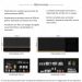 Kit Armário Cozinha Aéreo 105cm com Aéreo 150cm Veneza Multimóveis MP2291 Preto/Dourado