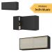 Kit Armário Cozinha Aéreo Canto 90cm com Aéreo 70cm e Aéreo 120cm Veneza Multimóveis MP2287 Preto