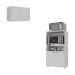 Kit Armário de Cozinha 2 Portas com Balcão Multiuso Multimóveis MP2236 Branco