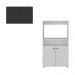 Kit Armário de Cozinha 2 Portas com Balcão Multiuso Multimóveis MP2236 Branco/Preto
