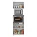 Kit Armário de Cozinha 62,5cm com Balcão para Forno/Micro-ondas Multimóveis MP2281 Branco