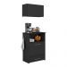Kit Armário de Cozinha Aéreo 62,5cm com Balcão Multimóveis MP5063 Preto