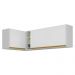 Kit Armário de Cozinha Aéreo Canto 90cm e Aéreo 120cm Veneza Multimóveis MP2148 Branco/Dourado