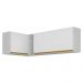 Kit Armário de Cozinha Aéreo Canto 90cm e Aéreo 120cm Veneza Multimóveis MP2148 Branco/Dourado