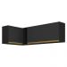 Kit Armário de Cozinha Aéreo Canto 90cm e Aéreo 120cm Veneza Multimóveis MP2148 Preto/Dourado