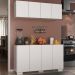 Kit Armário de Cozinha Aéreo e Balcão 4 Portas Multimóveis MP2171 Branco