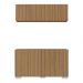 Kit Armário de Cozinha Aéreo e Balcão 4 Portas Multimóveis MP2171 Rustic/Branco