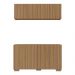 Kit Armário de Cozinha Aéreo e Balcão 4 Portas Multimóveis MP2171 Rustic/Natural