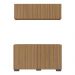 Kit Armário de Cozinha Aéreo e Balcão 4 Portas Multimóveis MP2171 Rustic/Preto