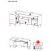 Kit Armário de Cozinha Balcão Canto 90cm e Gabinete Pia 150cm Veneza Multimóveis MP2158 Branco/Dourado