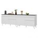 Kit Armário de Cozinha Gabinete Pia 120cm Veneza Multimóveis MP2159 Branco