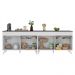Kit Armário de Cozinha Gabinete Pia 120cm Veneza Multimóveis MP2159 Branco