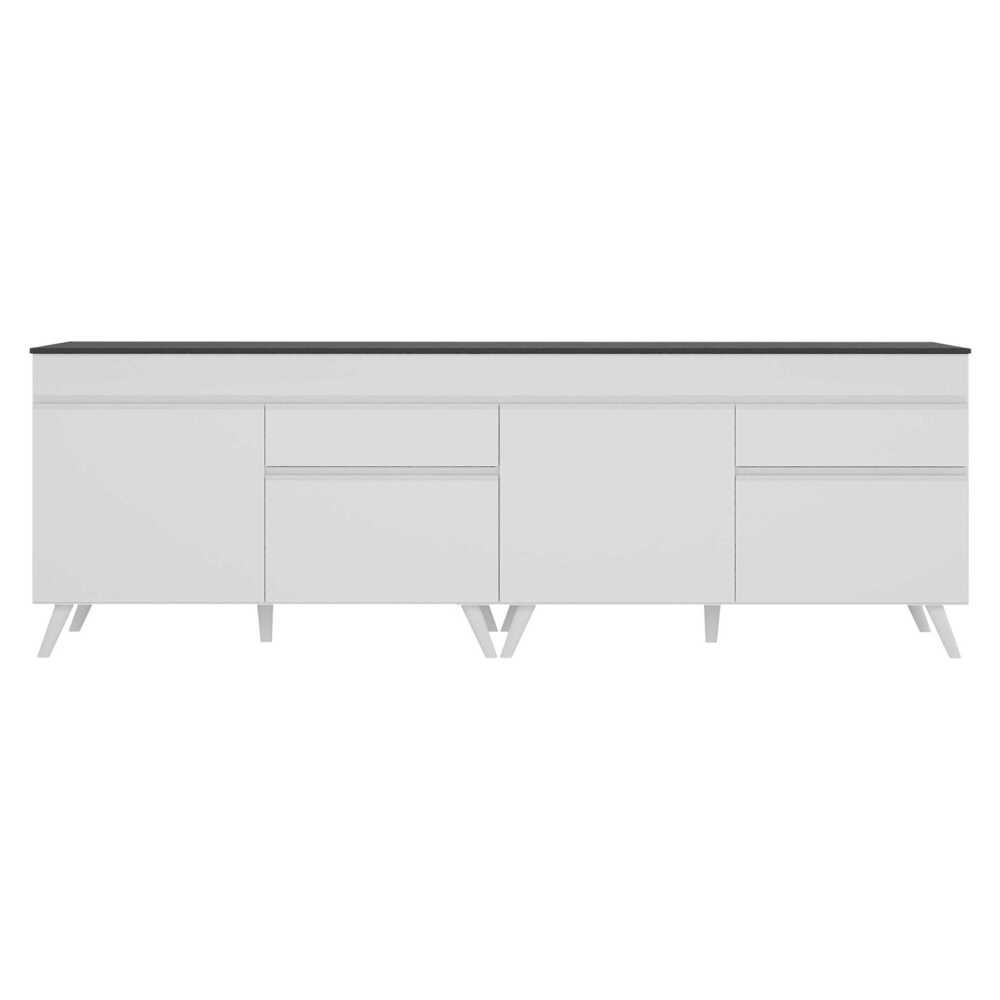 Kit Armário de Cozinha Gabinete Pia 120cm Veneza Multimóveis MP2159 Branco