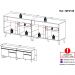 Kit Armário de Cozinha Gabinete Pia 120cm Veneza Multimóveis MP2159 Branco/Dourado