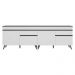 Kit Armário de Cozinha Gabinete Pia 120cm Veneza Multimóveis MP2159 Branco/Preto