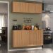 Kit Armário de Cozinha e Aparador 4 Portas Multimóveis MP2162 Rustic