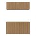 Kit Armário de Cozinha e Aparador 4 Portas Multimóveis MP2162 Rustic