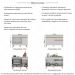 Kit Balcão Cozinha para Cooktop/Forno 105cm e Balcão 120cm Veneza Multimóveis MP2289 Branco/Dourado