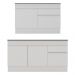 Kit Balcão de Cozinha para Pia 150cm e Balcão 120cm Veneza Multimóveis MP2286 Branco