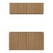 Kit Bar Armário Aéreo e Aparador 4 Portas Multimóveis MP1075 Rustic