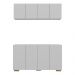 Kit Bar Armário Aéreo e Aparador 4 Portas Multimóveis MP1087 Branco/Natural