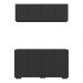 Kit Bar Armário Aéreo e Aparador 4 Portas Multimóveis MP1087 Preto