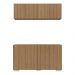 Kit Bar Armário Aéreo e Aparador 4 Portas Multimóveis MP1087 Rustic/Branco